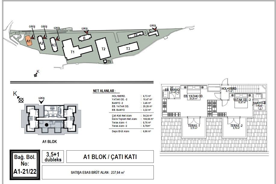 Cer Istanbul 3.5+1 Floor Plan 242m2